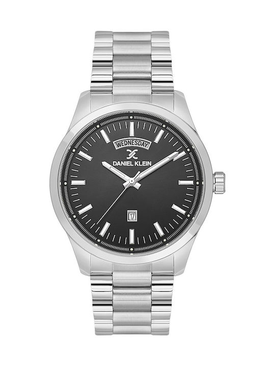 Daniel Klein Ceas Bărbați 43mm Baterie Cu Brățară Din Metal Argintie