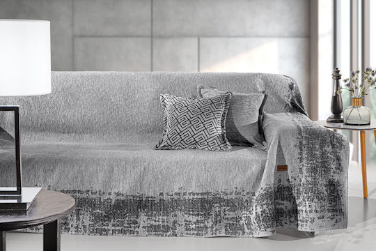 Guy Laroche Four-Seater Sofa Throw Perth 180x350cm Silver