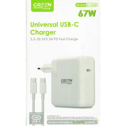 Green Lyca G-1260 67W με Καλώδιο USB-C - USB-C Green Lyca G-1260 67W με Καλώδιο USB-C - USB-C