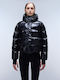 Aglane Women's Crop Lifestyle Jacket for Winter Black