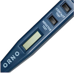 Orno Ae-13289 Универсален електрически тестер дисплей 5 в 1 тест за наличие измерване индукция непрекъснатост DC поляризация синьо
