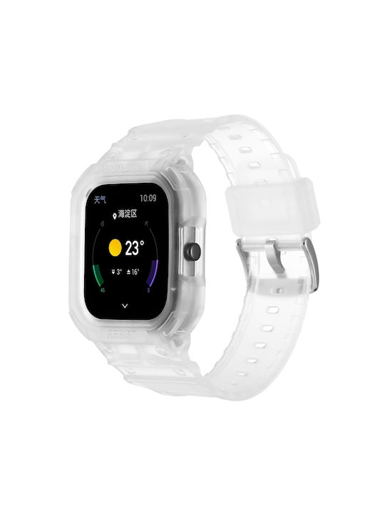 Amazfit Gts 4 3 2 1 Universal Integrated Silicone Watch Band Διαφανές