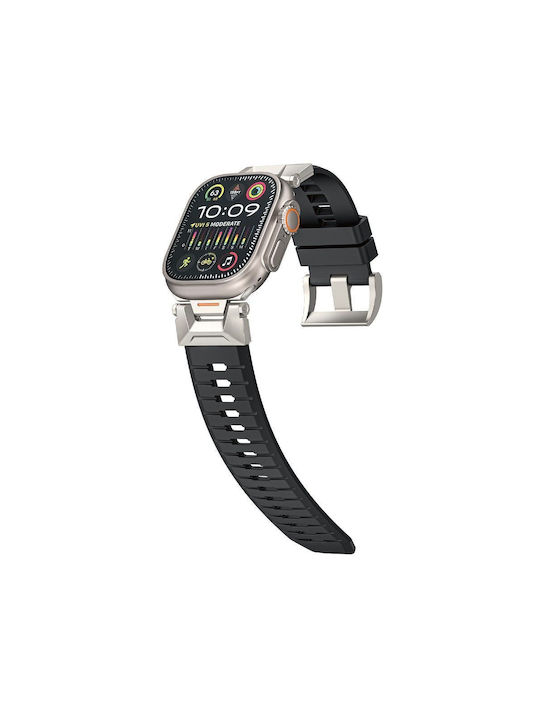 Wiwu Λουράκι Ανοξείδωτο Ατσάλι Μαύρο (Apple Watch 42/44/45mm/Ultra 49mm)