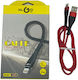 USB-A to Lightning Cable Κόκκινο 1m (8966)
