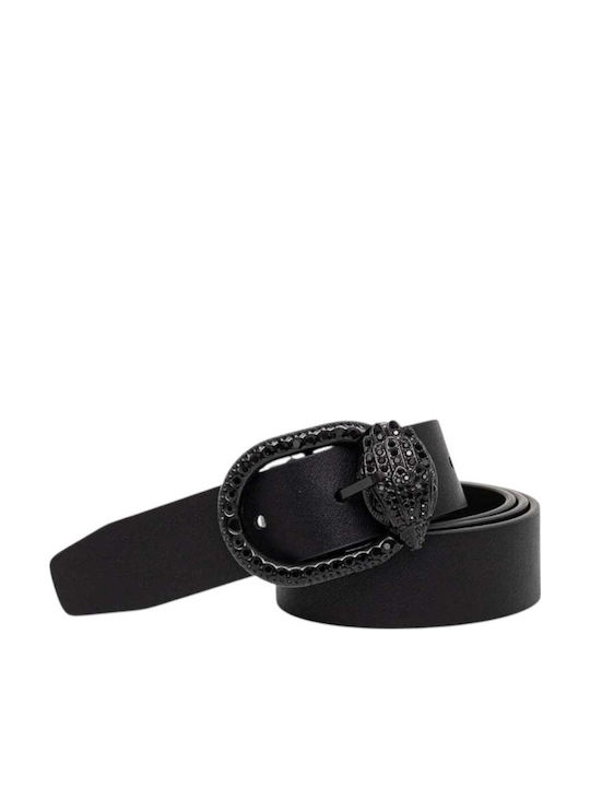Kurt Geiger Leder Damen Gürtel Schwarz