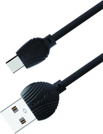 Awei Редовна USB 2.0 до микро USB кабел 1м (01001WCL20BK) 1бр