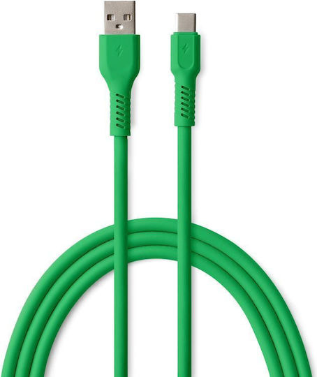 Colorum USB 2.0 Cable USB-C male - USB-A PD Πράσινο 1.8m CK60-AC-04