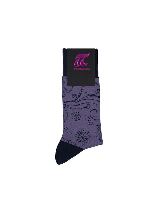 Pournara Men's Socks Purple