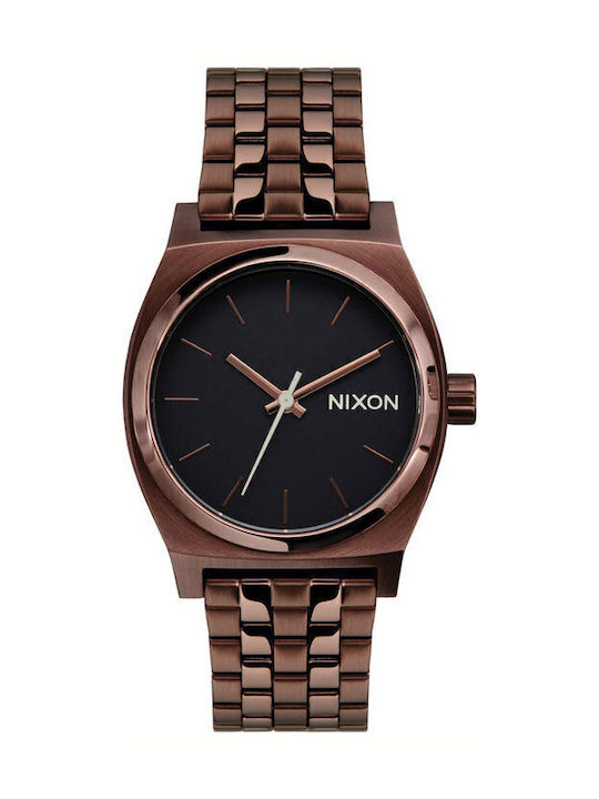 Nixon Мъжки Часовник На Батерия Кафяв