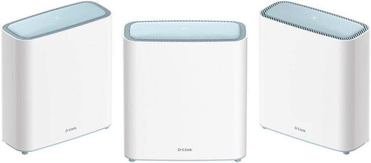 D-Link M32-3 Eagle Pro AI AX3200 Mesh System Точка за достъп Wi‑Fi 6 - Wi‑Fi 6 Двулентов (2.4 и 5GHz) в Троен комплект Бял