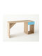 Детско бюро от меламин Oak / Light Blue 130x55x80см