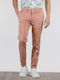 Pantaloni Chino cu Croială Skinny Roz