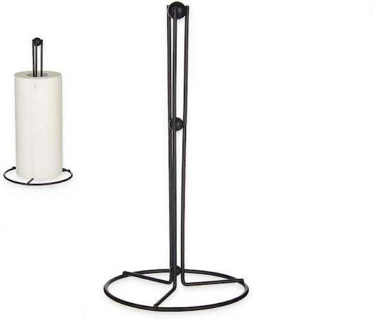 Atmosphera Metallic Paper Towel Holder Black 15x15cm 86957
