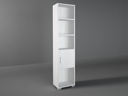 Bücherregal Boden Weiß 40x30x180cm
