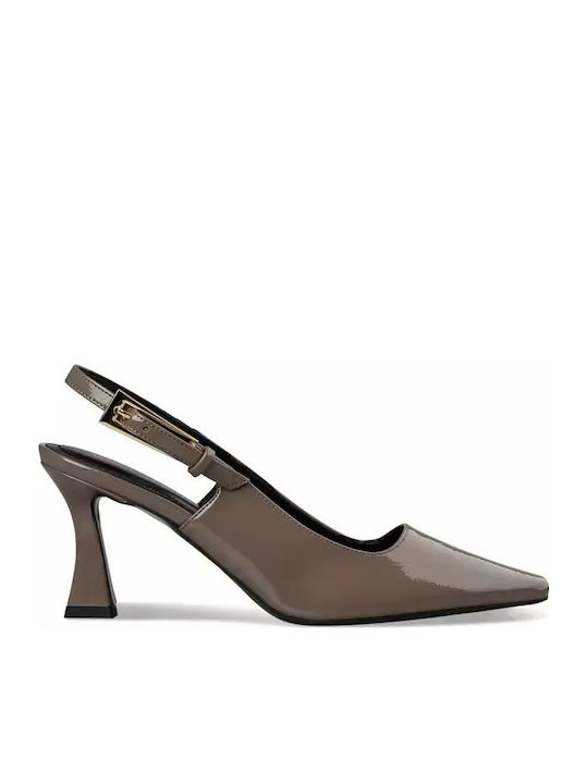 Envie Shoes Γόβες με Λουράκι Καφέ