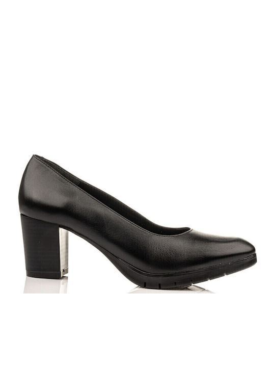 Boxer Anatomic Leather Black Medium Heels