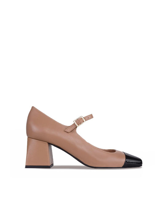 Sagiakos Beige Heels with Strap