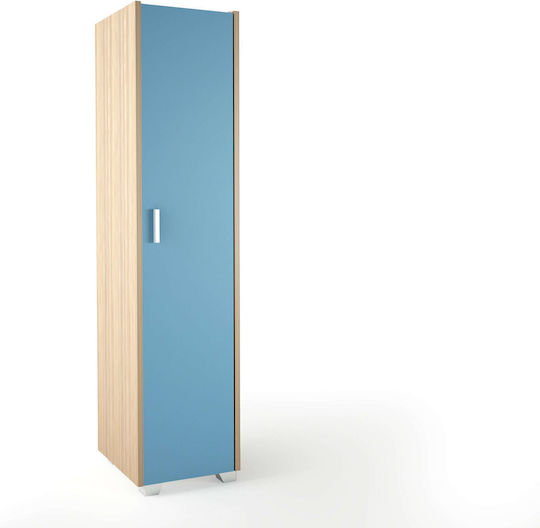 Μονόφυλλη Ντουλάπα Γαλάζια 50x50x180cm