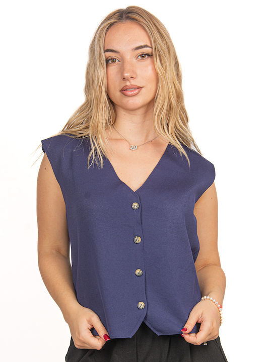 Ellen Women's Vest Blue