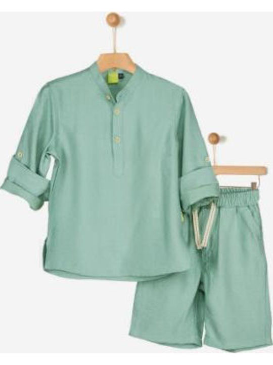 Kids' Set with Shorts Summer 2pcs Green
