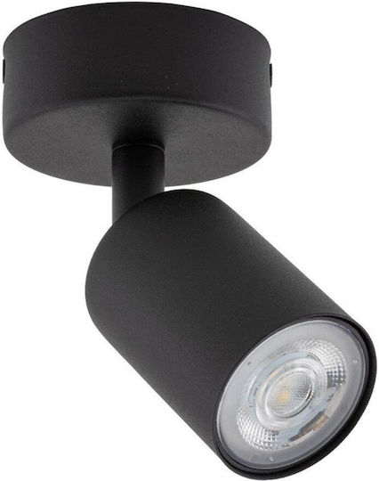 TK Lighting Μονό Σποτ με Ντουί GU10 σε Μαύρο Χρώμα