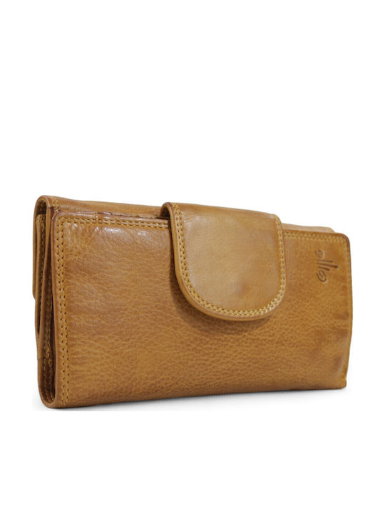 Large Leather Women's Wallet Brown
