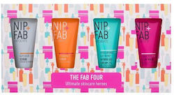 Nip+Fab The Fab Four Ultimate Skincare Heroes Hautpflegeset für Feuchtigkeitsspendend Nip+Fab The Fab Four Ultimate Skincare Heroes Hautpflegeset für Feuchtigkeitsspendend