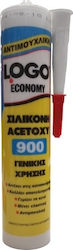 Logo Acetoxy Economy Sealant Silicone Mold Resistant Transparent 260ml Logo Acetoxy Economy Sealant Silicone Mold Resistant Transparent 260ml