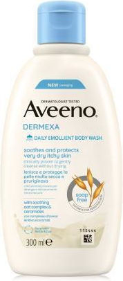 Aveeno Dermexa Tägliches Emollient Körper Schaumbad Beruhigend Duschgel 300ml
