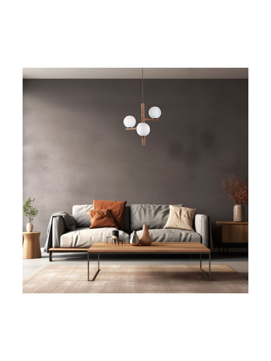 TK Lighting Lustră Maro cu Dulie G9 33x100cm.