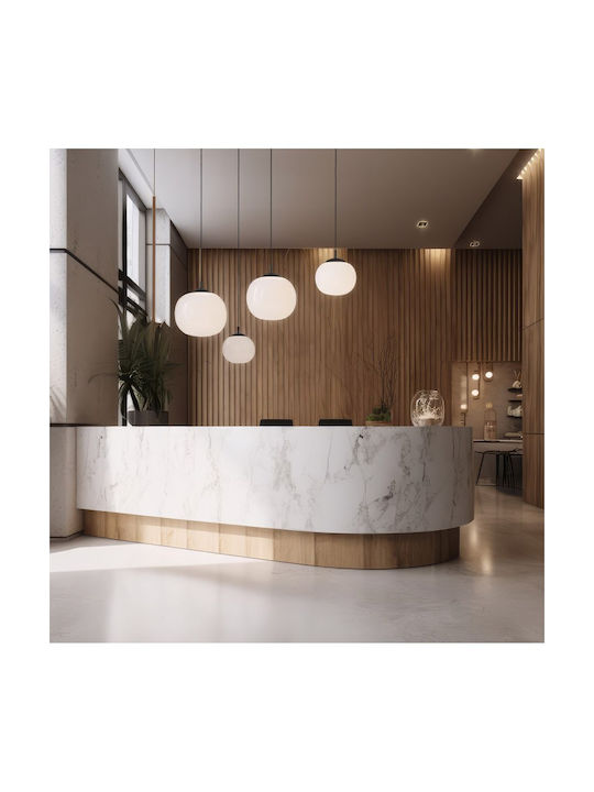 TK Lighting Висящо Осветително Тяло Черен с Цокъл E27 25x25см.