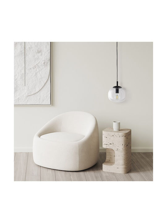 TK Lighting Lustră Gri cu Dulie E27 20x20cm.