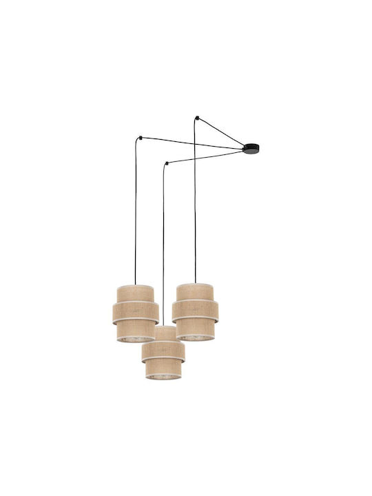 TK Lighting Таванно осветление Бежов с Фасунга E27