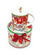 Dorosimo Ornament de masă de Crăciun Cană Ceramic