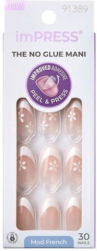 Kiss Impress Nail Tips French in White Color