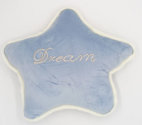 Natural Home Crib Decorative Pillow Light Blue 44x51cm