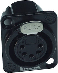 Xl15fb Xlr Chassis Plug Female 5-pin Metal Black
