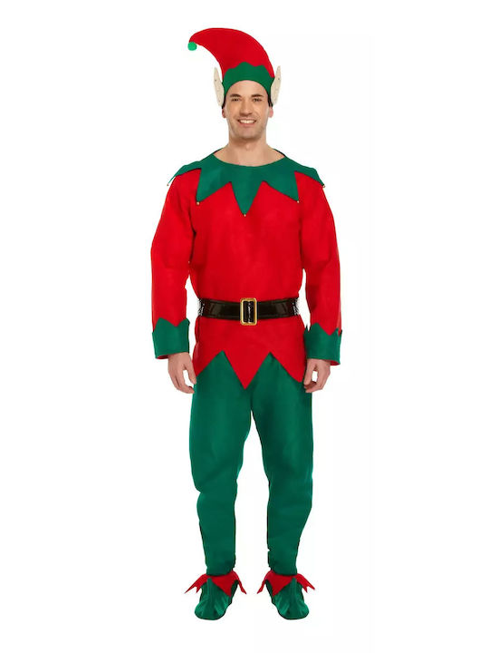 Kostüm Weihnachts-Hut mit Muster Elfen