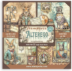 Stamperia Scrapbooking 170gr/m² 22buc