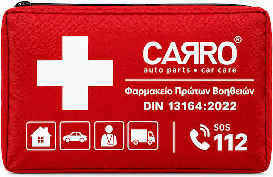 Carro Φαρμακείο Πρώτων Βοηθειών Αυτοκινήτου Τσαντάκι με Εξοπλισμό