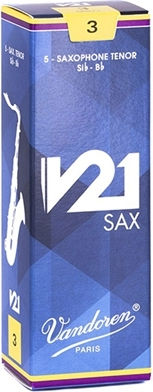 Vandoren V21 Tenor Saxophone Reeds No 3 Pcs
