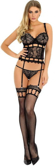 Livia Corsetti Meithem Cf Секси Комплект Бельо Black LC 90523