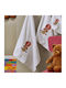 Whitegg Set de prosoape pentru copii 3pcs White De greutate 450gr/m²