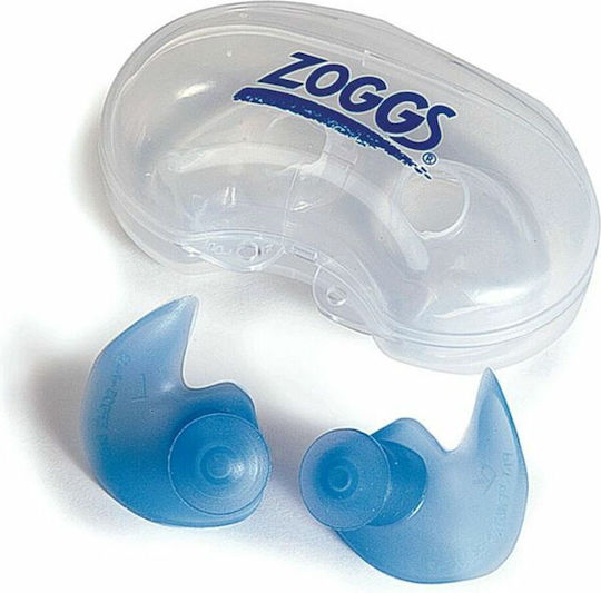Zoggs Ωτοασπίδες Σιλικόνης για Κολύμβηση με Κορδόνι Ασφαλείας σε Μπλε Χρώμα S64142494 2τμχ