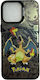 Pokemon Charizard Umschlag Rückseite Kunststoff Schwarz (iPhone 15 Plus / 16 Plus)