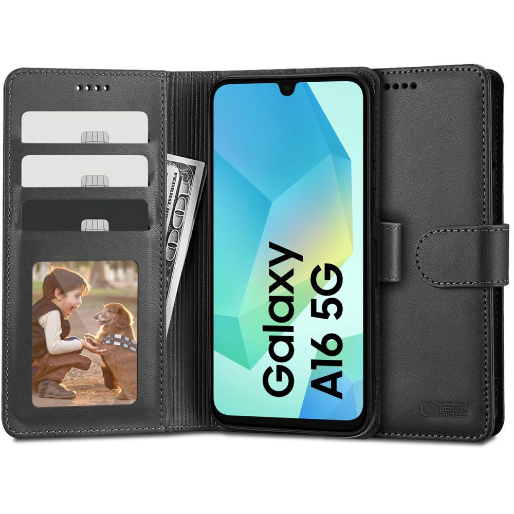 Tech-Protect Wallet Δερματίνης Μαύρο (Samsung Galaxy A16 4G / 5G) | Skroutz.gr