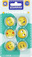 Whiteboard Magnets 33mm 6pcs Emotions Starpak