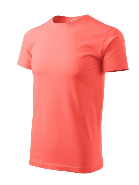 Adler Ανδρικό Διαφημιστικό T-shirt Κοντομάνικο σε Πορτοκαλί Χρώμα
