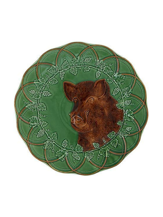 Bordallo Pinheiro Platou Decorativ Ceramică Verde 1buc 38buc