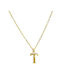 Fhs Jewlery Monogram "T" from Gold Plated Steel
